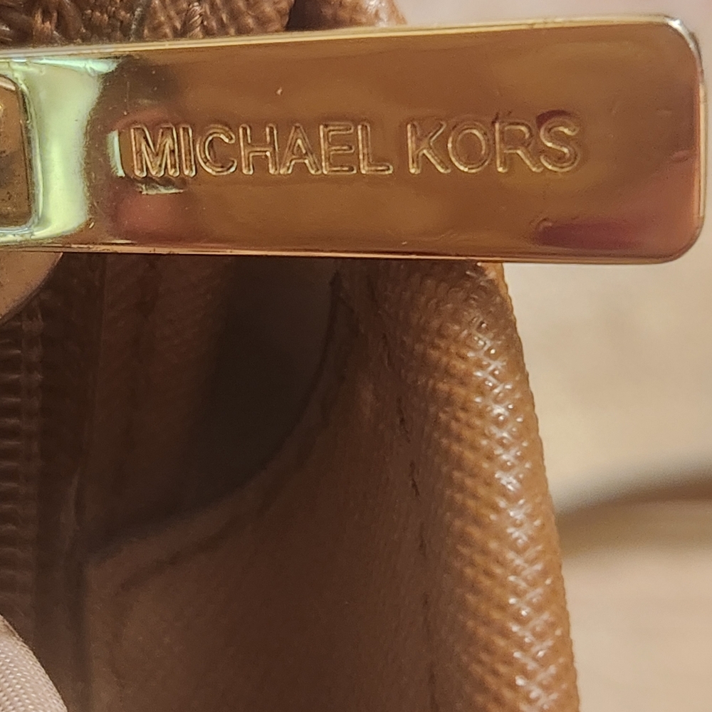 Michael Kors Dark Brown Signature Tote - Picture 11 of 16